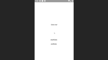 A react native daterange picker built with modern frontend techniques for responsive and reusable UI.