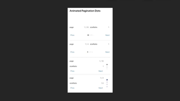 A react native animated pagination dot built with modern frontend techniques for responsive and reusable UI.