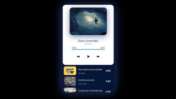 A music player reactjs built with modern frontend techniques for responsive and reusable UI.