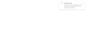 A notification box built with modern frontend techniques for responsive and reusable UI.