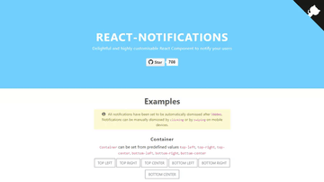 A react notifications component built with modern frontend techniques for responsive and reusable UI.