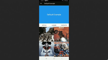 A react native collapsible tab view built with modern frontend techniques for responsive and reusable UI.