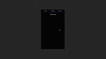 A swipeable tabs built with modern frontend techniques for responsive and reusable UI.