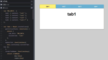A react tabs built with modern frontend techniques for responsive and reusable UI.