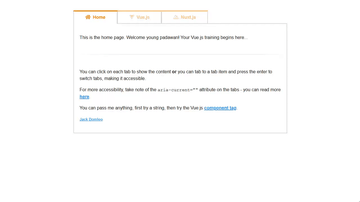 A gettin' practical with tabs built with modern frontend techniques for responsive and reusable UI.