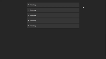 A <details> and <summary> with animated arrow (no js) built with modern frontend techniques for responsive and reusable UI.