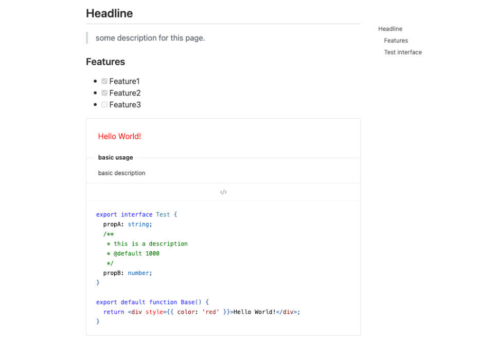 A a lightweight and speedy tool to build one page for describing your react module built with modern frontend techniques for responsive and reusable UI.