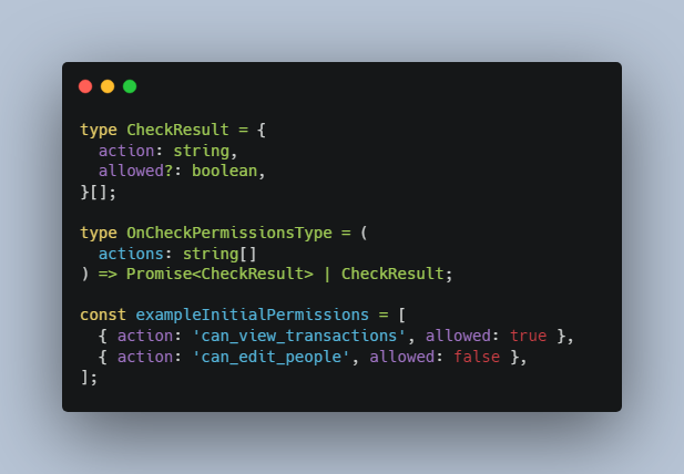 A a lightweight react package that resolves permissions in your app built with modern frontend techniques for responsive and reusable UI.