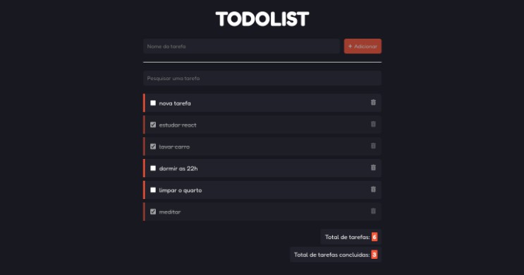 A a list of tasks made with reactjs built with modern frontend techniques for responsive and reusable UI.