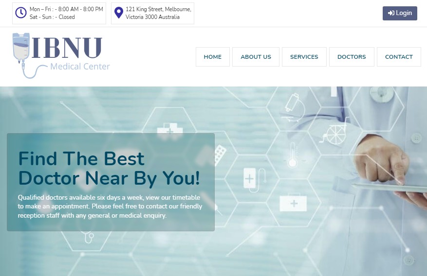 A a medical website based on react and firebase authentication built with modern frontend techniques for responsive and reusable UI.