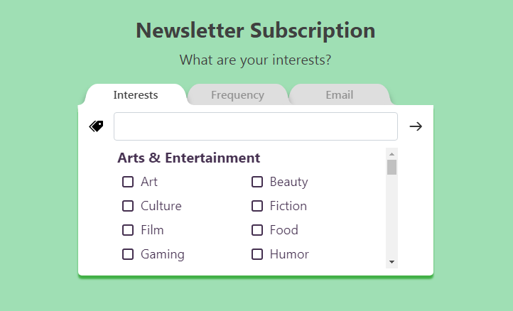 A a multi-step form component library built with react and emotion styling built with modern frontend techniques for responsive and reusable UI.
