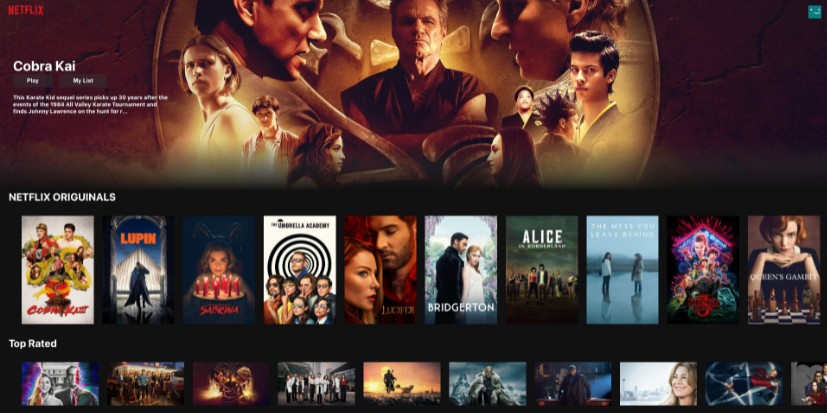 A a netflix clone application made with react+typescript built with modern frontend techniques for responsive and reusable UI.