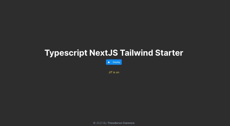 A a next.js, tailwind, and typescript project bootstrapped using ts-nextjs-tailwind-starter built with modern frontend techniques for responsive and reusable UI.