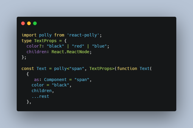 A a polymorphic component factory for react built with modern frontend techniques for responsive and reusable UI.