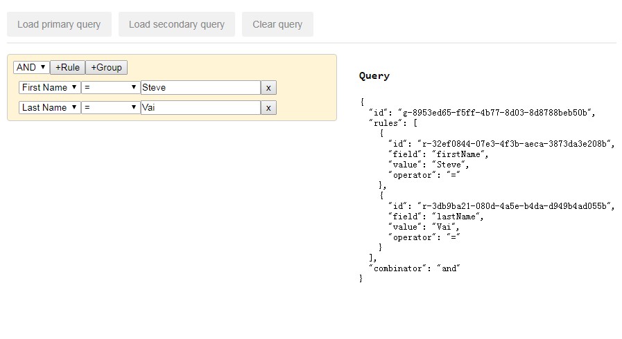 A a querybuilder component for react built with modern frontend techniques for responsive and reusable UI.