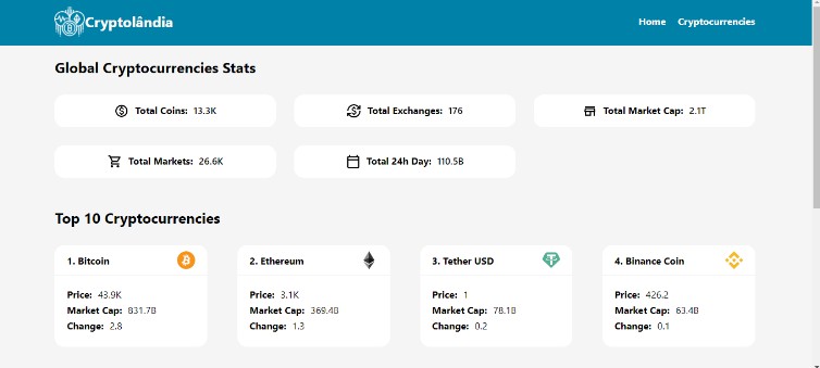 A a react app fetches the transaction information of two crypto addresses from the blockchain built with modern frontend techniques for responsive and reusable UI.