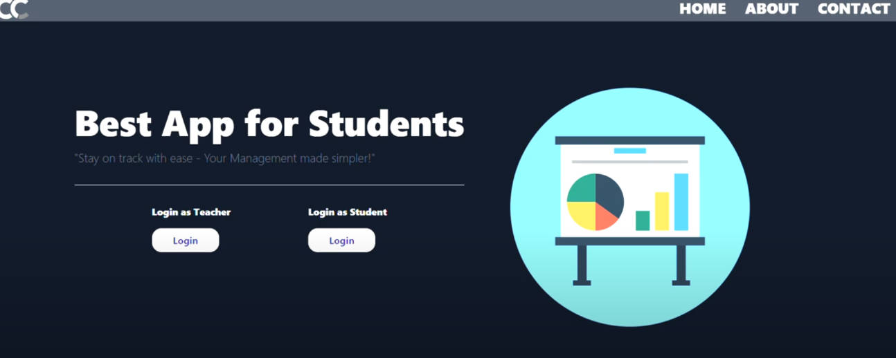 A a react app that aids college students built with modern frontend techniques for responsive and reusable UI.