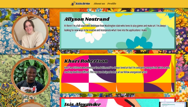 A a react application to help users organize their fiber arts projects built with modern frontend techniques for responsive and reusable UI.