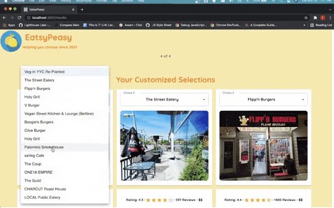 A a react application to help you and your friends choose where to eat built with modern frontend techniques for responsive and reusable UI.