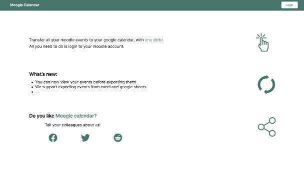 A a react calendar app that helps students manage their deadlines and events on moodle built with modern frontend techniques for responsive and reusable UI.