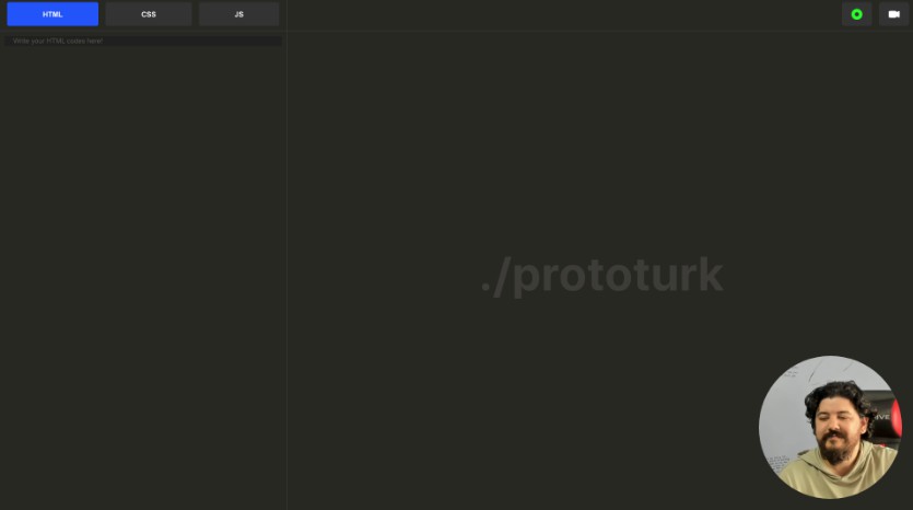 A a react code editor with screen recorder and talking head built with modern frontend techniques for responsive and reusable UI.