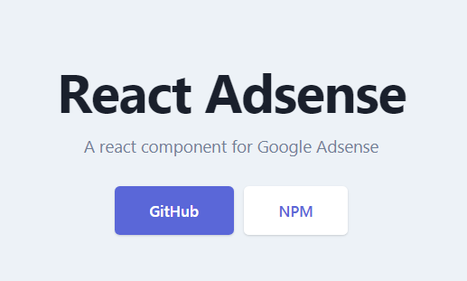 A a react component for google adsense built with modern frontend techniques for responsive and reusable UI.