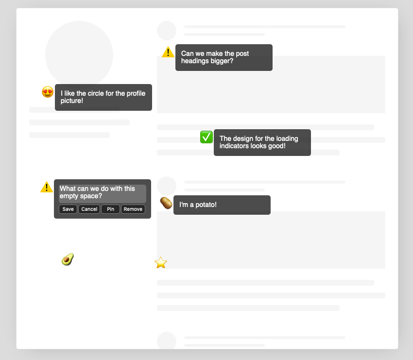 A a react component to add annotations to any element on a page built with modern frontend techniques for responsive and reusable UI.