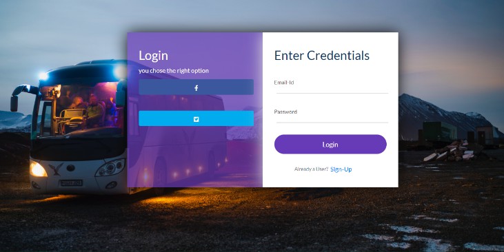 A a bus ticket booking application made using mern stack built with modern frontend techniques for responsive and reusable UI.