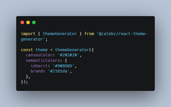 A a react tool used to dynamically create accessible themes built with modern frontend techniques for responsive and reusable UI.