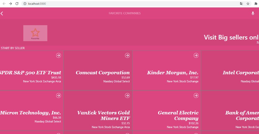 A a react web app uses financial modeling prep api to retrieve top sellers all over the world built with modern frontend techniques for responsive and reusable UI.