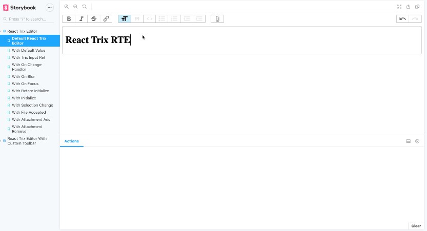 A a react wrapper built for the trix editor built with modern frontend techniques for responsive and reusable UI.