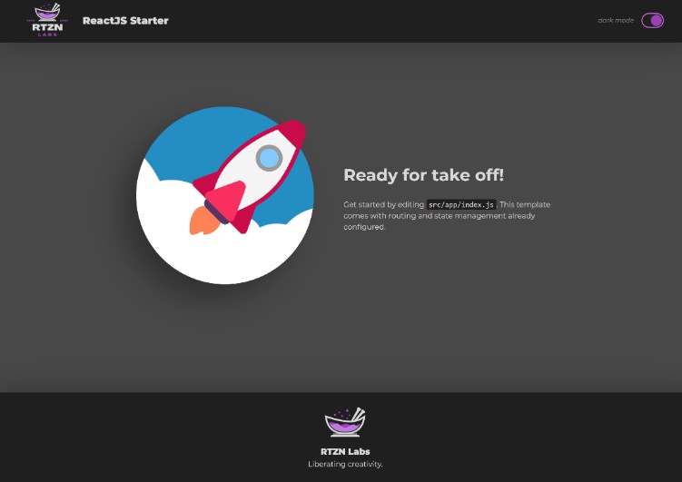 A a reactjs template with basic routing, state management built with modern frontend techniques for responsive and reusable UI.