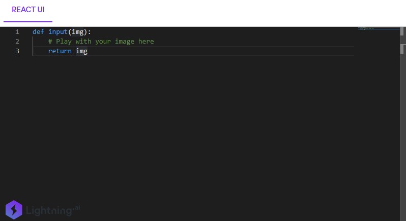 A a sample app which uses monaco editor integration, and runs the script on frame from webcam built with modern frontend techniques for responsive and reusable UI.
