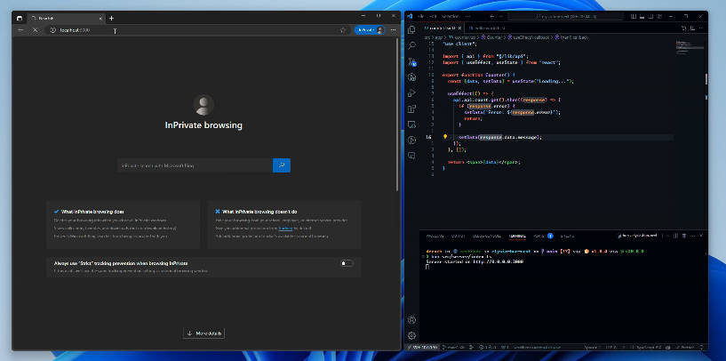 A a sample project showing elysiajs running as the next.js custom server built with modern frontend techniques for responsive and reusable UI.