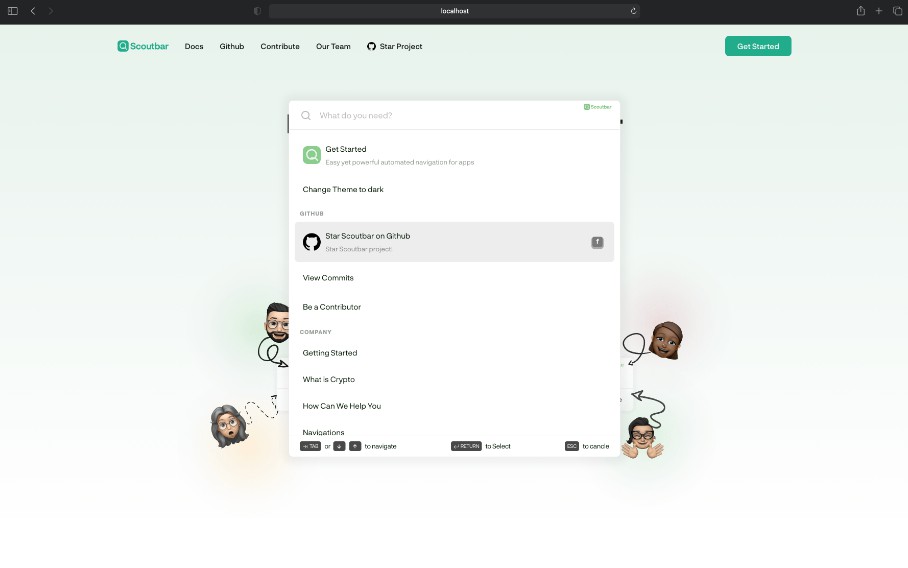 A a scalable and highly customizable react component for automating your command+k experience built with modern frontend techniques for responsive and reusable UI.