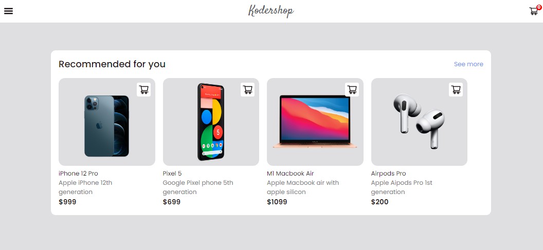 A a shopping cart and carkout example built with reactjs and tailwind css built with modern frontend techniques for responsive and reusable UI.