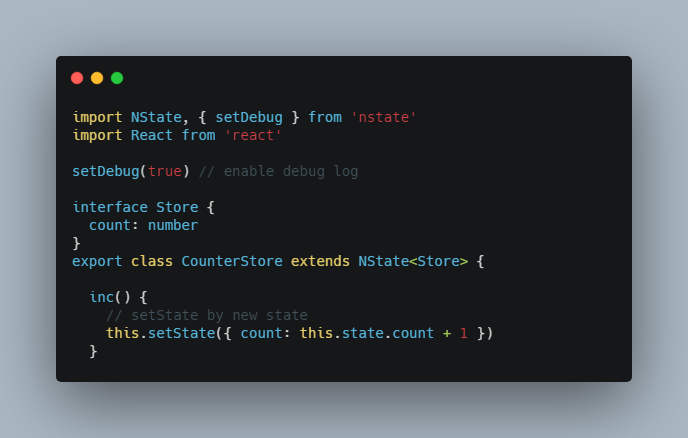 A a simple but powerful react state management library with low mind burden built with modern frontend techniques for responsive and reusable UI.