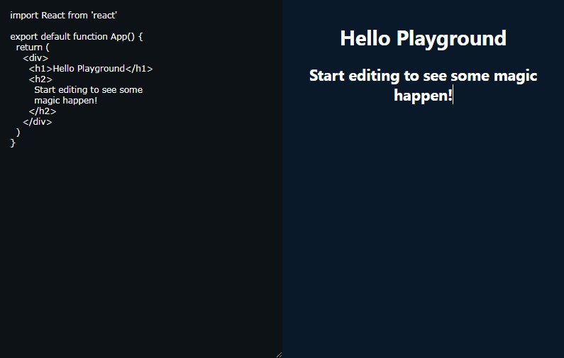 A a simple react code playground built in nextjs built with modern frontend techniques for responsive and reusable UI.
