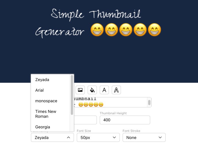 A a simple thumbnail generator with react built with modern frontend techniques for responsive and reusable UI.