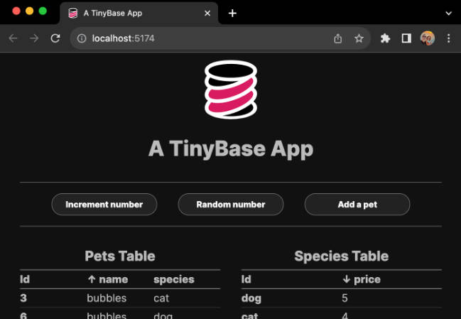 A a simple tinybase app using typescript, react, and partykit built with modern frontend techniques for responsive and reusable UI.