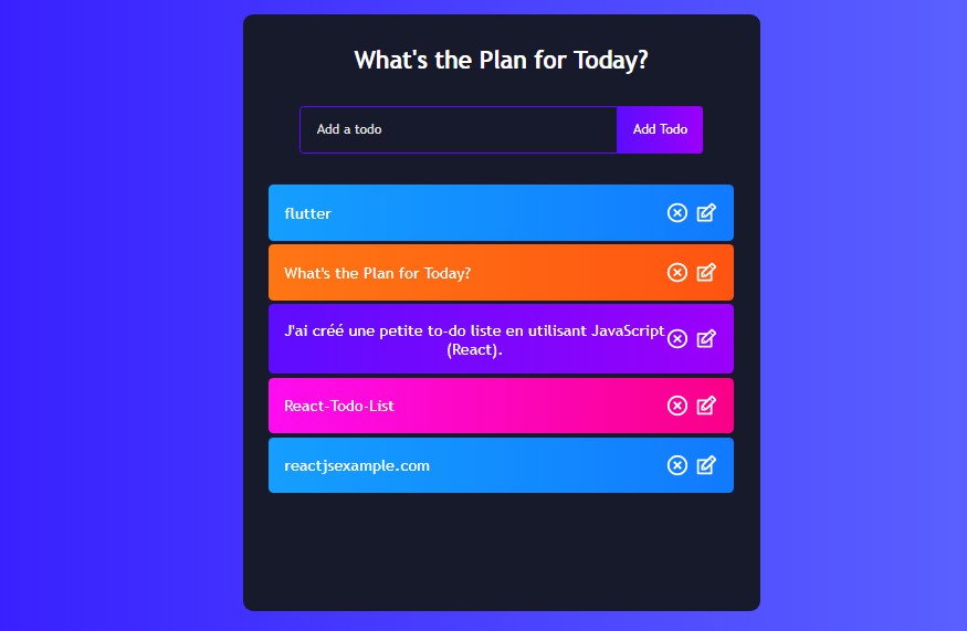 A a simple todo-list app built with react and javascript built with modern frontend techniques for responsive and reusable UI.