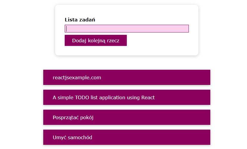 A a simple todo list application using react built with modern frontend techniques for responsive and reusable UI.