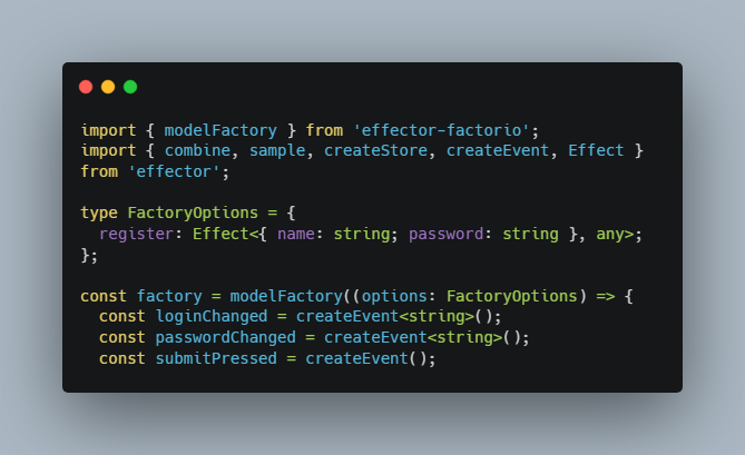A a simple way to write re-usable features with react + effector built with modern frontend techniques for responsive and reusable UI.