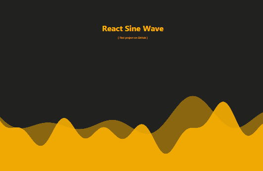A a sine wave animation using react with canvas api built with modern frontend techniques for responsive and reusable UI.
