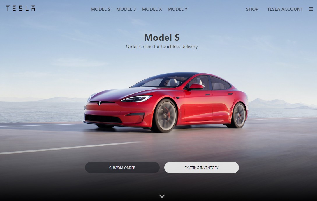 A a clone of the tesla website page built with react js built with modern frontend techniques for responsive and reusable UI.