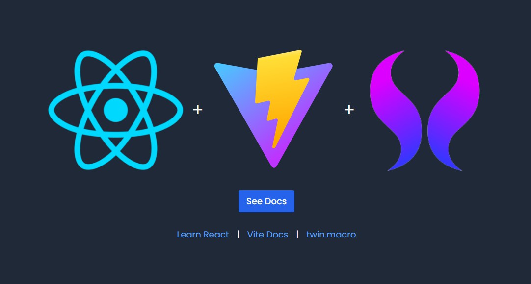 A a starter for react + vite + twin.macro built with modern frontend techniques for responsive and reusable UI.