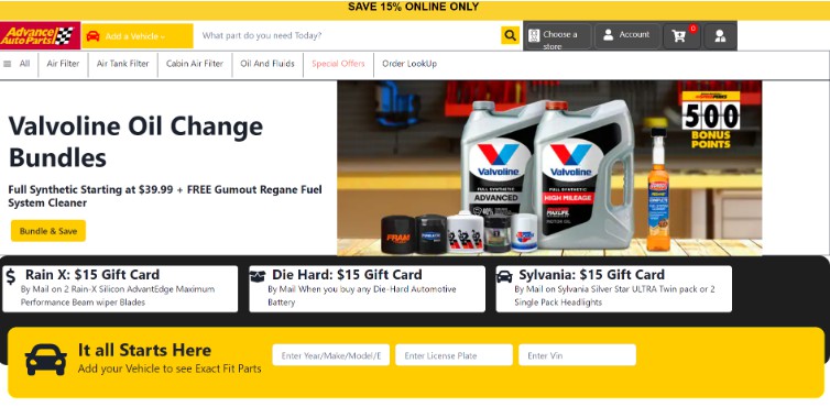 A a store of autoparts website where users buy product for there vehicle projects built with modern frontend techniques for responsive and reusable UI.