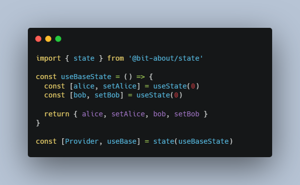 A a tiny and powerful state management library for react built with modern frontend techniques for responsive and reusable UI.