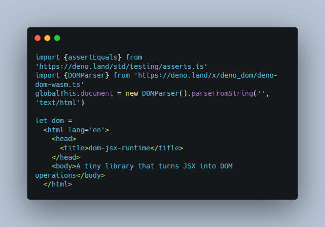 A a tiny library that turns jsx into dom operations built with modern frontend techniques for responsive and reusable UI.