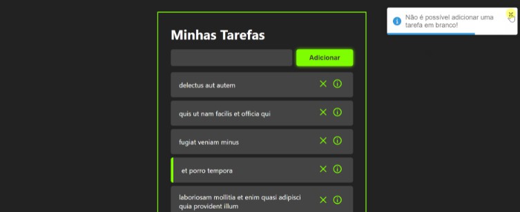 A a to-do list made with reactjs, using axios to consume the api responsible for generating the tasks built with modern frontend techniques for responsive and reusable UI.